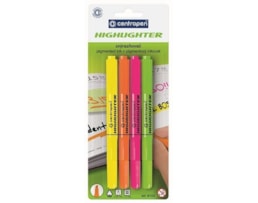 Marcador Centropen, Fluor, Refª 8722/04, Bl. c/4