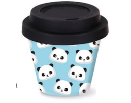 Caneca de bambu, 90ml, c/tampa, ID0131, Panda