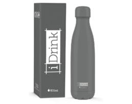 Garrafa Térmica aço Inox, p. dupla, 500ml, ID0401, Cinza