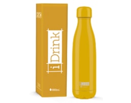 Garrafa Térmica aço Inox, p. dupla, 500ml, ID0404, Laranja