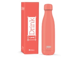Garrafa Térmica aço Inox, p. dupla, 500ml, ID0405, Coral