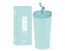 Copo térmico aço Inox, p. dupla, 350ml, ID0209, Verde Claro