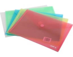 Envelope Plástico c/ Velcro HFP A5 Ref.904 Pack c/25 Sort.