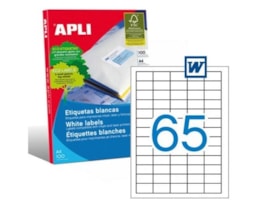 Etiquetas Apli A4, 38x21,2 Cx.100 Fls Ref.1283
