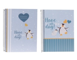 Caderno A5 Ancor, Esp, C/D, 80Fls/90g. B`log (N)Ice Day Quad