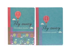 Caderno Agraf. A5 Ancor, B`Log Fly Away, 48 fls./90g, Paut