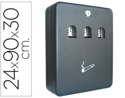 Cinzeiro Q-Connect KF04271 metálico de parede c/300X240X90mm