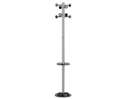 Bengaleiro Unilux Accueil, 8 Cabides+Suporte G.C., Prateado