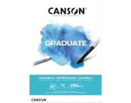 Bloco Canson A3 20 F. Graduate 250g. R110375, aguarela fino