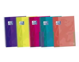 Caderno Esp. Oxford A4, C/D, 120F./90g Touch Pastel, P.