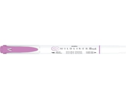 Marcador Zebra Mildliner, warm, brush, Duplo, magenta