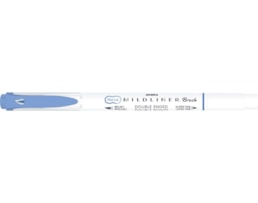 Marcador Zebra Mildliner, cool, brush, Duplo, azul escuro