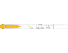 Marcador Zebra Mildliner, warm, brush, Duplo, ouro