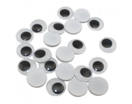 Olhos Moveis Redondos Smart Ref. 68010200, 12mm Bl. 40