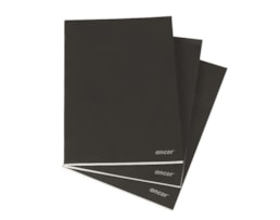 Caderno A4, Agrafado, Capa Preta 80fls Quad.