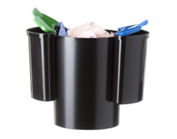 Cestos Papeis p/ reciclagem, R. 2000, 17 L. +2Comp. Az/Vd