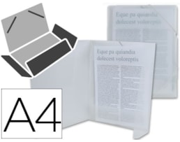 Capa Plástica C/Elástico, Lider CG71, PP, A4, Transparente