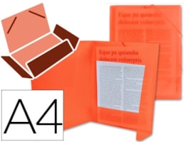 Capa Plástica C/Elástico, Lider CG68, PP, A4, Vermelho