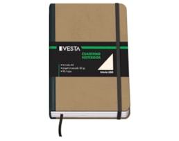 Caderno Notas Vesta Natural, c/Elástico, A6, 96fls./80g Liso