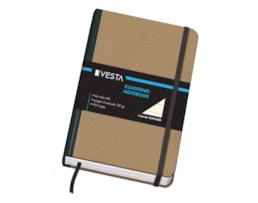 Caderno Notas Vesta Natural, c/Elástico, A6, 96fls./80g Paut