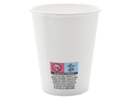 Copos papel, brancos, 200ml, emb. c/100