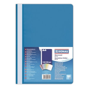 Classificador Donau 2001-10, capa trsp. c/ ferrag.  Azul