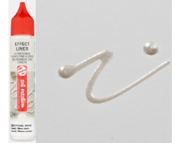 Tinta relevo Art Creation,  Effect Liner, 28ml, Bco Pérola