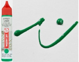 Tinta relevo Art  Creation,  Effect Liner, 28ml, Verde Bril.