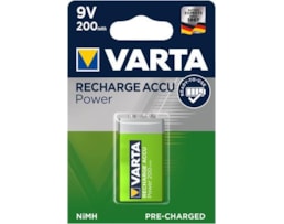 Pilhas Varta 56722 (9V) Recarregáveis 200Ah Bl c/1
