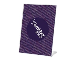 Porta Catálogo acrilico em "L" A4, Archivo Refª 10904 CS