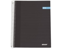 Caderno Espiral A5 Ancor Capa Azul c/ 80 Fls Quadriculado