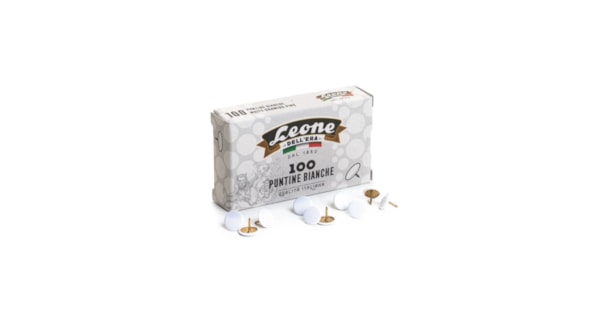 Pioneses Revestido PVC Leone Cx 100 Branco AUM Pioneses Revestido PVC Leone Cx 100 Branco AUM