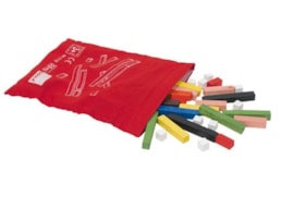 Jogo didático, Cuisenaire, saco c/55 peças