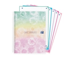 Caderno Espiral Oxford A4, C/D, Tye Dye multicolor 20f/90g P