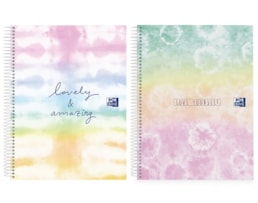 Caderno Espiral Oxford A4, C/D, Tye Dye 80fls./90g, Paut