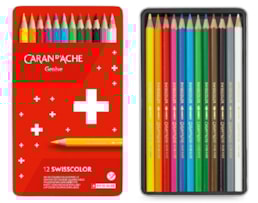 Lápis Côr Caran D Ache Swiss Flag cx. c/12 1285.712