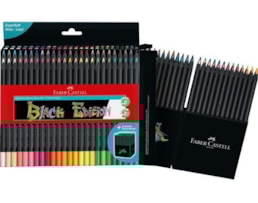 Lápis côr Faber Black Edition C/ 50 cores