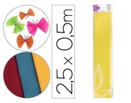 Papel Crepe Lider, Peça c/0.50X2.5m, CP02, Amarelo