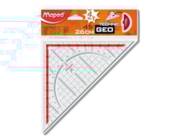 Esquadro Geométrico Maped c/pega Hip.26 cms - Ref.28700