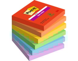 Blocos Post It 76x76mm Ref.654-6SS-Play, Playful, 6X100Fl