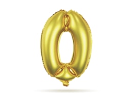 Balão de poliamida de 100 cm (40”), dourado, nº 0