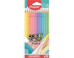 Lápis Cor Maped Triângular refª832069, Pastel, 12 cores