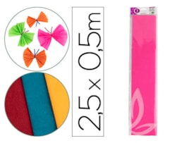 Papel Crepe Lider, Peça c/0.50X2.5m, CP07, Rosa Forte