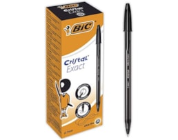 Esferografica BIC Cristal Exact, ultra fina, preta