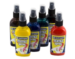 Tinta textil em Spray, Centropen, 110 ml. verde
