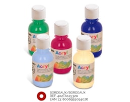 Tinta acrilica CMP 125 ml 402TA Verm. Bordeaux 320