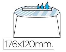 Envelope branco, 120X176, Autocolante, Ref.S9580, Cx. 500