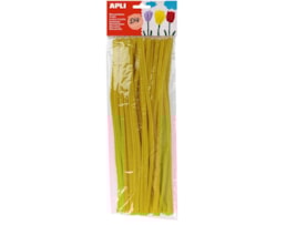 Chenille Apli 6mmX30Cm, R13272, Bl. c/50 tiras Amarelo