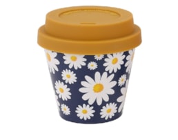 Copo de café, 90ml, c/tampa, RPET, ID5102, Daisy