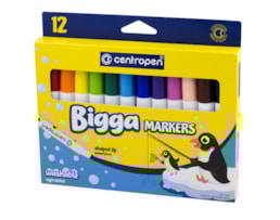 Marcador Centropen Bigga, ref. 7650/12, 12 cores